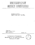 An Analysis of Drivers Most Responsible for Fatal Accidents versus a Control Sample 1975