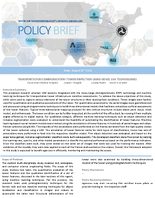 Transportation Communication Tower Inspection Using Novel UAV Technologies Policy Brief