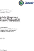 Aviation Relevance of Genetic Risk Scores for Cardiovascular Disease