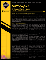 HSIP Noteworthy Practice Series HSIP Project Identification