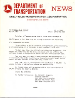 Department of Transportation News Urban Mass Transportation Administration DOT 10069