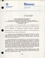 Remarks Prepared for Delivery by Deputy Secretary Jim Burnley to the Joint Conference of the North Carolina Institute of Transportation Engineers and the Public Transportation Forum