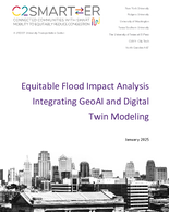 Equitable Flood Impact Analysis Integrating GeoAI and Digital Twin Modeling