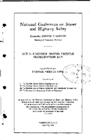 Act I  Uniform Motor Vehicle Antitheft Act