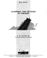 Glasphalt test sections in Virginia