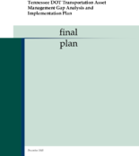 Tennessee DOT Transportation Asset Management Gap Analysis and Implementation Plan Final Plan