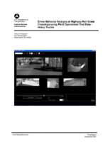 Driver behavior analysis at highwayrail grade crossings using field operational test data  heavy trucks