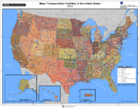 Major Transportation Facilities of the United States 2010