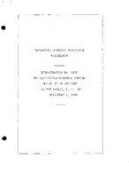 Interstate Commerce Commision Report of the Accident  Investigation Occuring on the CLINCHFIELD RAILROAD NEW KAOLIN N C