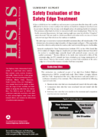 Safety Evaluation of the Safety Edge Treatment Summary Report