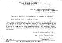 Part 60 Amendment 602 Certificate Of Waiver