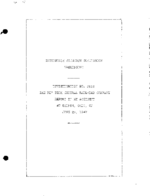 Interstate Commerce Commision Report of the Accident  Investigation Occuring on the NEW YORK CENTRAL RAILROAD SHILOH OH