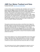 Analysis Modeling and Simulation AMS Testbed Development and Evaluation to Support Dynamic Mobility Applications DMA and Active Transportation and Demand Management ATDM Programs  San Mateo Testbed Analysis Plan supporting datasets  San Mateo Testbed