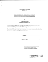 Task Force Hawk Operational Mobility Lessons for the Joint Force Commander