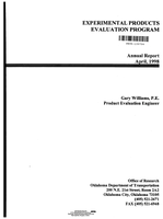 Experimental Products Evaluation Program Annual Report 1997