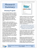 Striping Program Research Summary