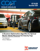 A Quantum Optimization Algorithm for Optimal Electric Vehicle Charging Station Placement for Intercity Trips