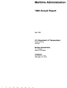 Maritime Administration 1994 Annual Report MARAD 1994