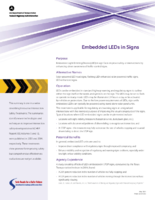 Embedded LEDs in Signs summary