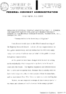 Remarks by Federal Highway Administrator F C Turner for Delivery before the 50th Anniversary Plenary Session of the Highway Research Board