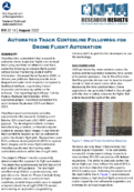 Automated Track Centerline Following for Drone Flight Automation Research Results