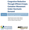 Congestion Reduction Through Efficient Empty Container Movement Under Stochastic Demand
