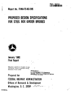 Proposed Design Specifications for Steel Box Girder Bridges