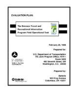 Evaluation plan  the Branson Travel and Recreational Information Program field operational test