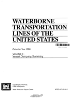 Waterborne Transportation Lines of the United States Calendar Year 1996 Volume 2 Vessel Company Summary