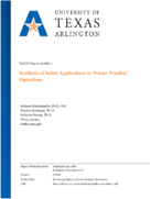 Synthesis of Safety Applications in Winter Weather Operations