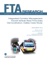 Integrated Corridor Management Transit Vehicle RealTime Data Demonstration Dallas Case Study