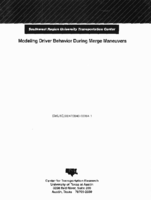 Modeling Driver Behavior During Merge Maneuvers
