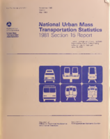 National Urban Mass Transportation Statistics 1981 Section 15 Report November 1982 Reprint May 1983
