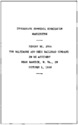 Interstate Commerce Commision Report of the Accident  Investigation Occuring on the BALTIMORE AND OHIO RAILROAD COMPANY HANCOCK WV