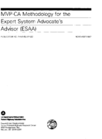MVPCA Methodology for the Expert System Advocates Advisor ESAA