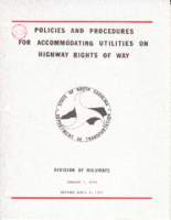 Policies and Procedures for Accommodating Utilities on Highway Rights of Way