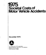 1975 Societal Costs of Motor Vehicle Accidents