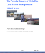The Potential Impacts of Global Sea Level Rise on Transportation Infrastructure Part 1 Methodology