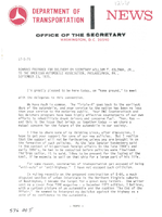 Remarks Prepared for Delivery by Secretary of Transportation William T Coleman Jr to the American Automobile Association