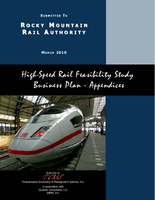 HighSpeed Rail Feasibility Study Business Plan  Appendices
