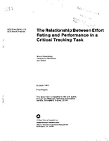 The Relationship Between Effort Rating and Performance in a Critical Tracking Task