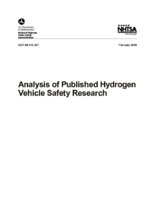 Analysis of Published Hydrogen Vehicle Safety Research