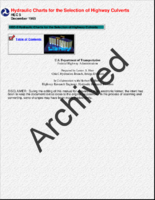 Hydraulic Charts for the Selection of Highway Culverts