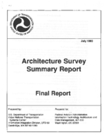 Architecture survey summary report  final report