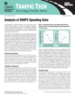 Analysis of SHRP2 Speeding Data Traffic Tech