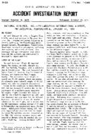 Investigation of Aircraft Accident NATIONAL AIRLINES PHILADELPHIA PENNSYLVANIA 19510114