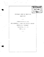 Interstate Commerce Commision Report of the Accident  Investigation Occuring on the LOUISVILLE AND NASHVILLE RAILROAD AGAWAM KY