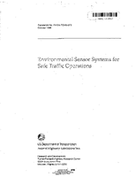 Environmental Sensor Systems for Safe Traffic Operations