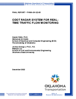 ODOT Radar System for RealTime Traffic Flow Monitoring