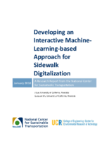 Developing an Interactive MachineLearningBased Approach for Sidewalk Digitization